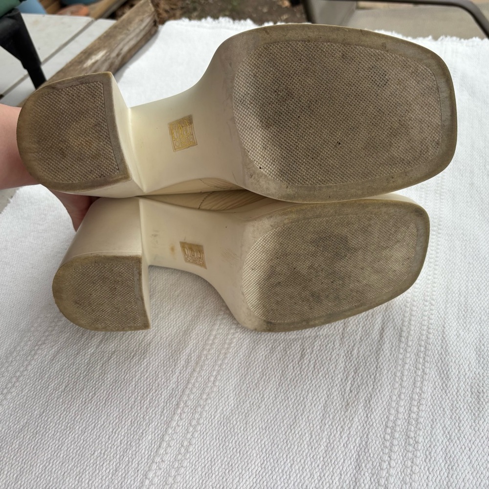 Free People Double Stack Platform Ankle Boots Siz… - image 2